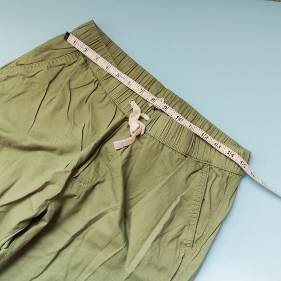 Pact Olive Green Daily Twill Waist Ankle Organic Cotton Pants Size Large - Picture 5 of 9